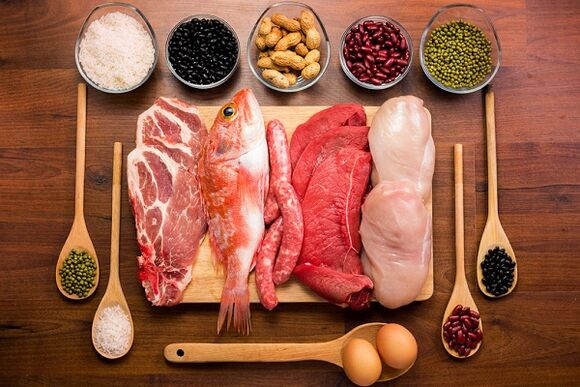Fleisch- und Fischprodukte sind für Prostatitis angezeigt